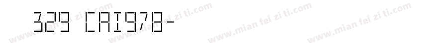 字体329 cai978字体转换